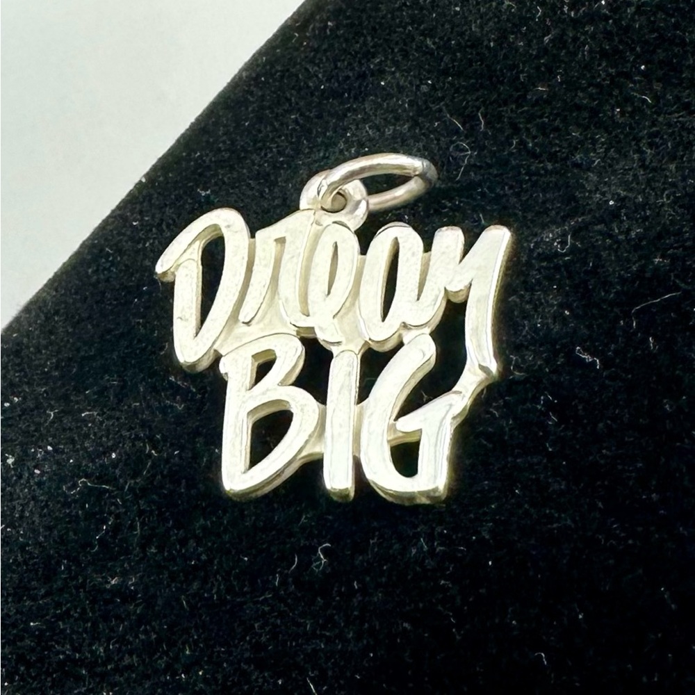 JAMES AVERY Sterling Silver DREAM BIG Charm Pendant; RETIRED